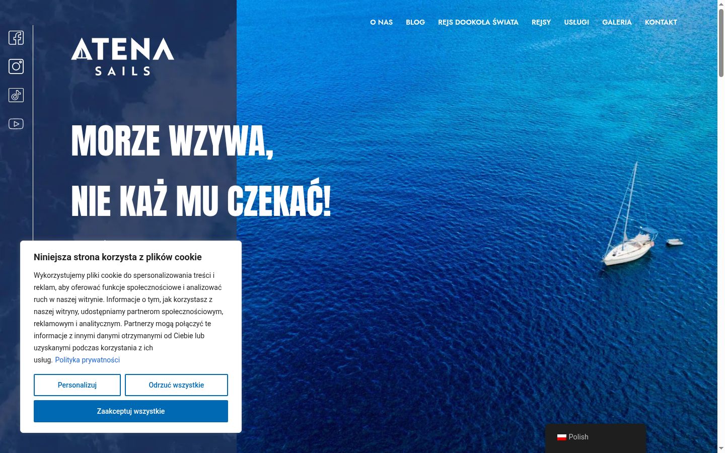 Ekrānuzņēmums ar piekrišanas baneri, kas tika rādīts pirms jebkādas mijiedarbības