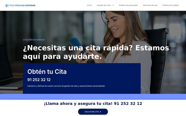 Screenshot of atencion-tramite.com