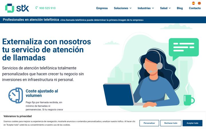 Posnetek zaslona atenciondellamadas.net