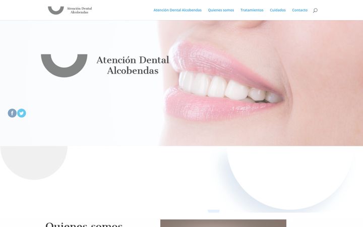 Skjermbilde av atenciondental-alcobendas.es