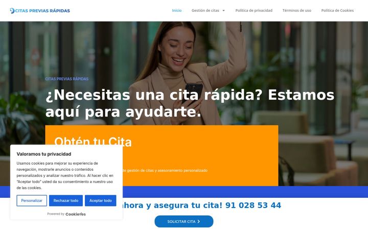 Screenshot of atenciontramites.com