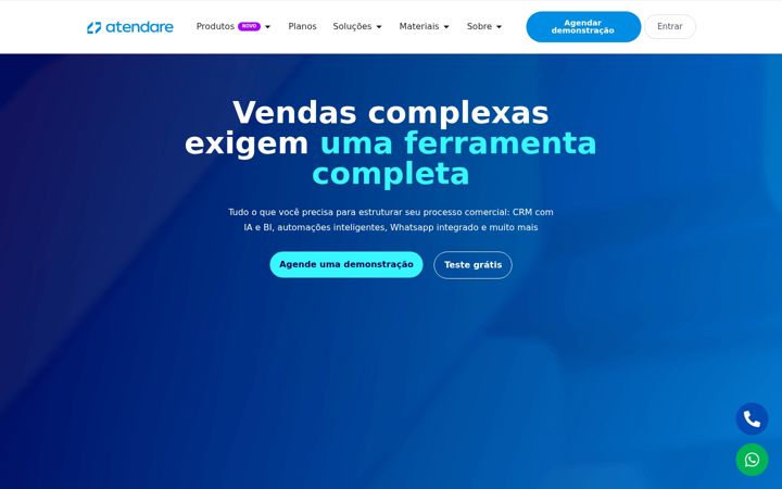 Screenshot of atendare.com