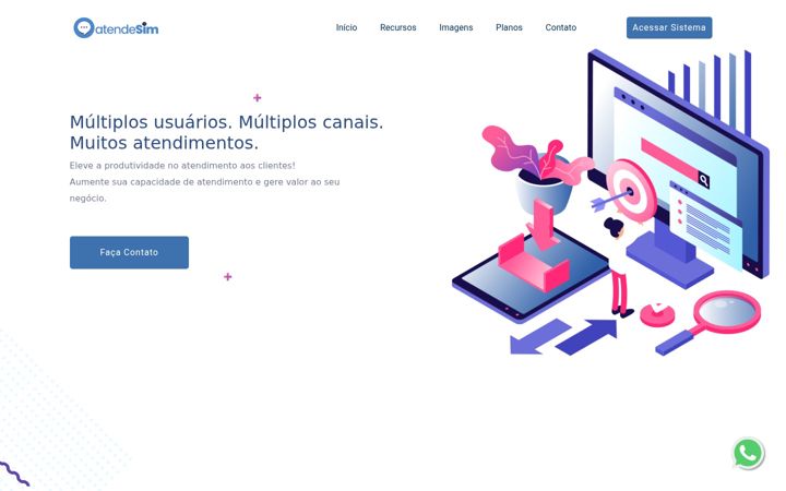 Screenshot of atendesim.com