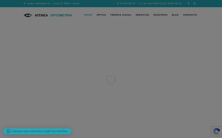 Screenshot of ateneaoptometria.com