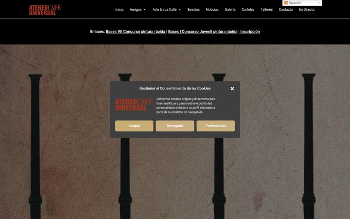 Screenshot of ateneocafeuniversal.com
