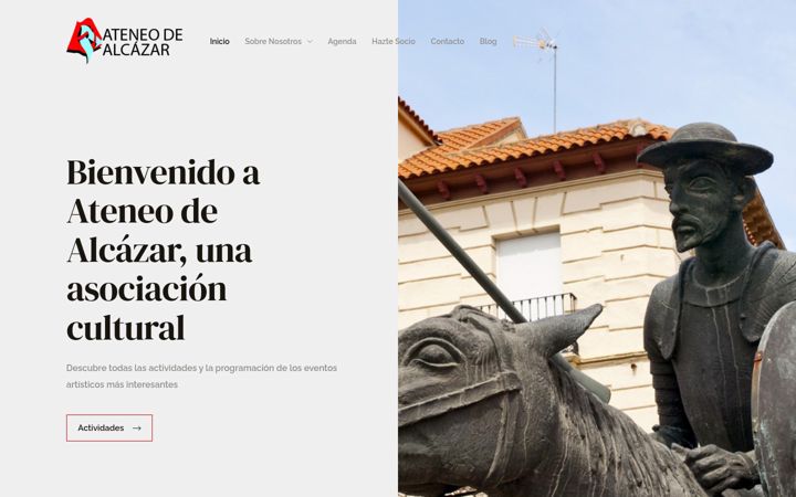 Screenshot of ateneodealcazar.es