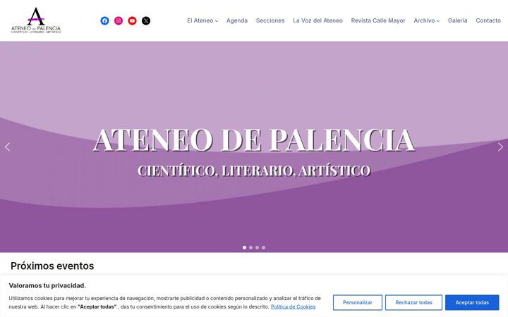 Screenshot of ateneodepalencia.com