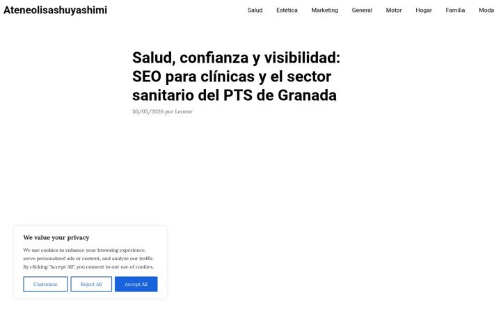 Screenshot of ateneoliterario.es