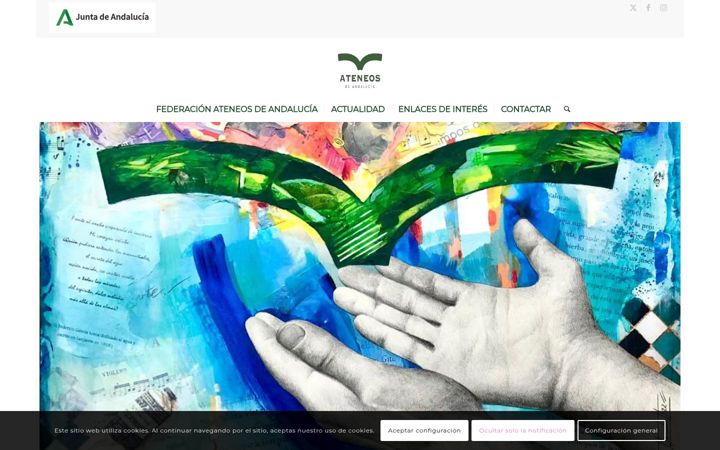 Skärmbild av ateneosdeandalucia.org