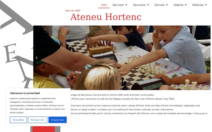 Screenshot of ateneuhortenc.cat