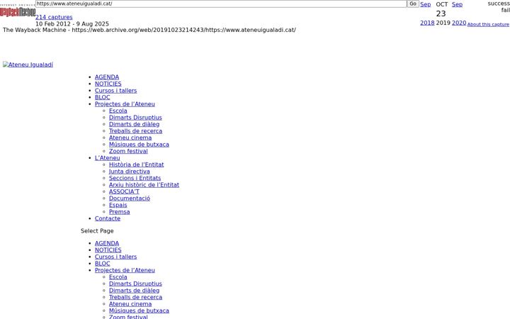 Screenshot of ateneuigualadi.net