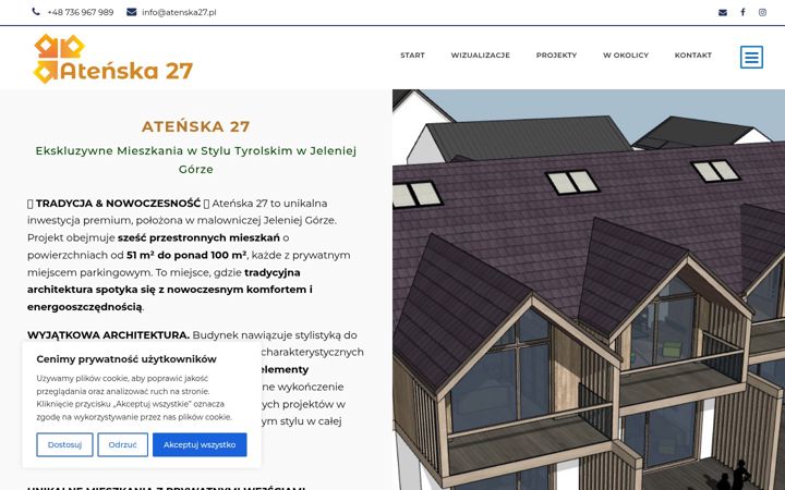 Screenshot of atenska27.pl
