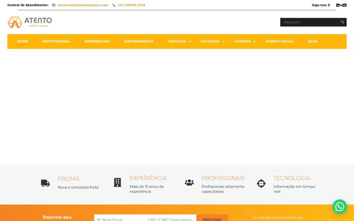 Screenshot of atentoexpress.com