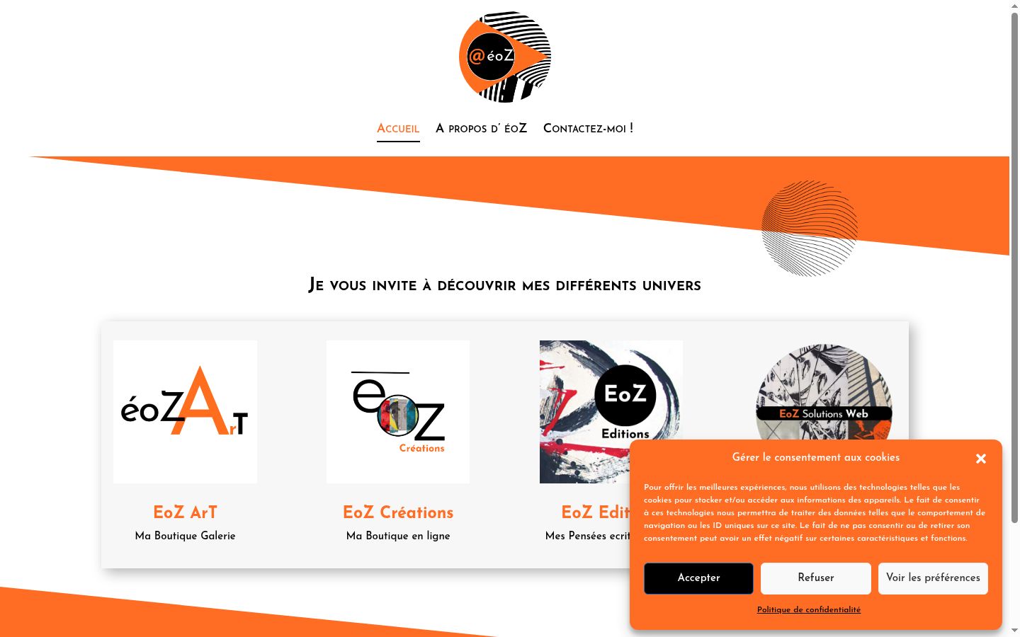 Screenshot tal-banner tal-kunsens muri qabel kwalunkwe interazzjoni