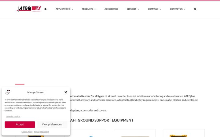 Snimka zaslona za ateq-aviation.com