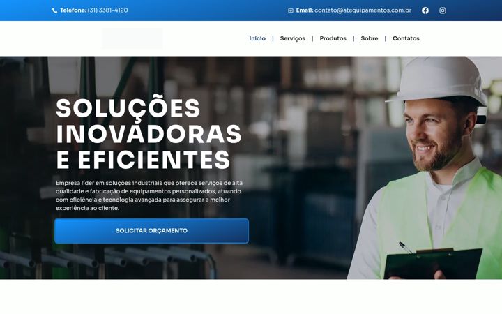 Screenshot of atequipamentos.com.br