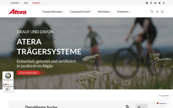 Screenshot of atera.de