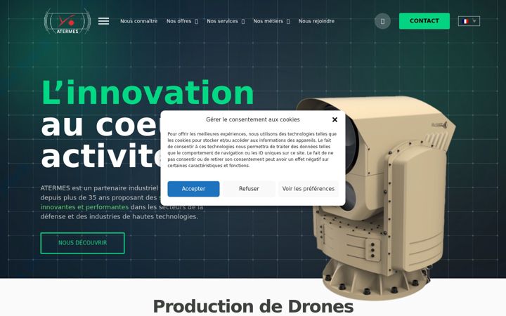 Capture d'écran de atermes.fr