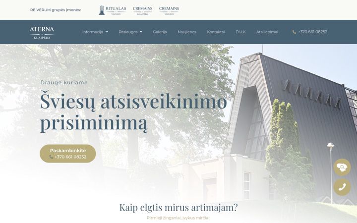 Screenshot of aterna.lt