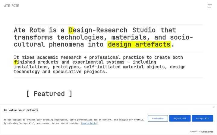 Screenshot of aterote.com