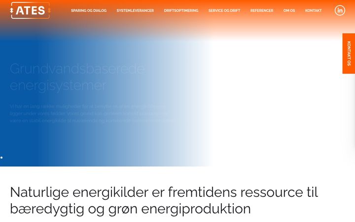 Screenshot of ates.dk