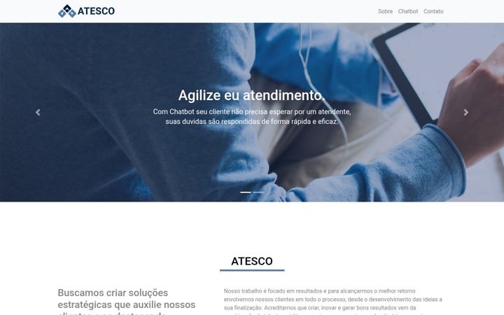 Screenshot of atesco.com.br
