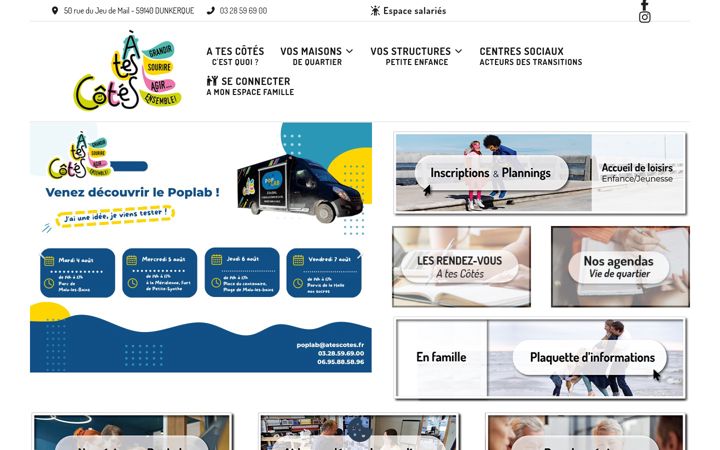 Screenshot van atescotes.fr