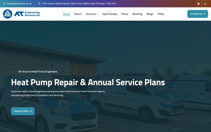 Screenshot of ateservices.co.uk