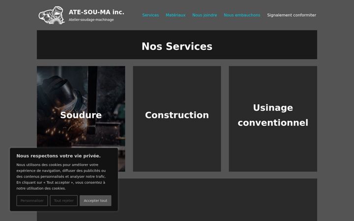 Screenshot of atesouma.com