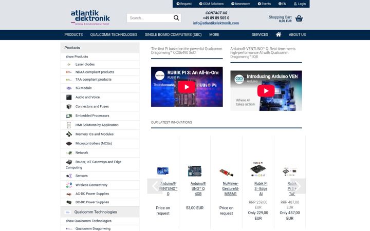 Screenshot of atestore.de