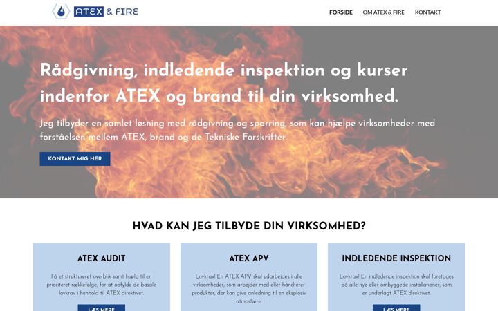 Screenshot of atexandfire.com