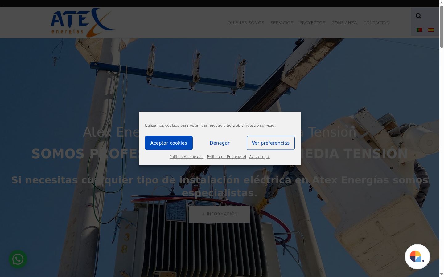 Screenshot des Einwilligungsbanners vor jeglicher Interaktion