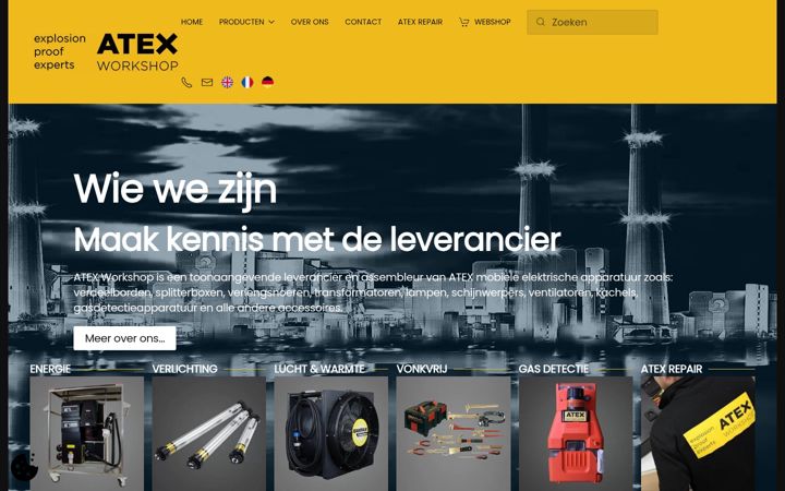 Screenshot of atexworkshop.be