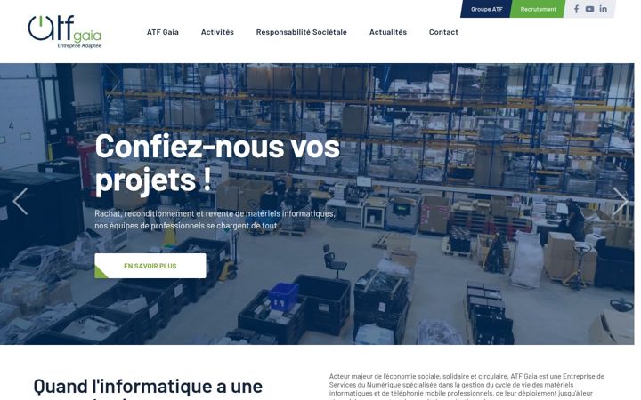 Screenshot of atf-gaia.fr