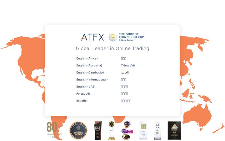 Screenshot of atfx.com