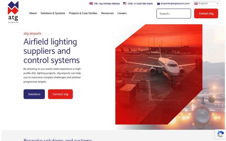 Screenshot ta' atgairports.com
