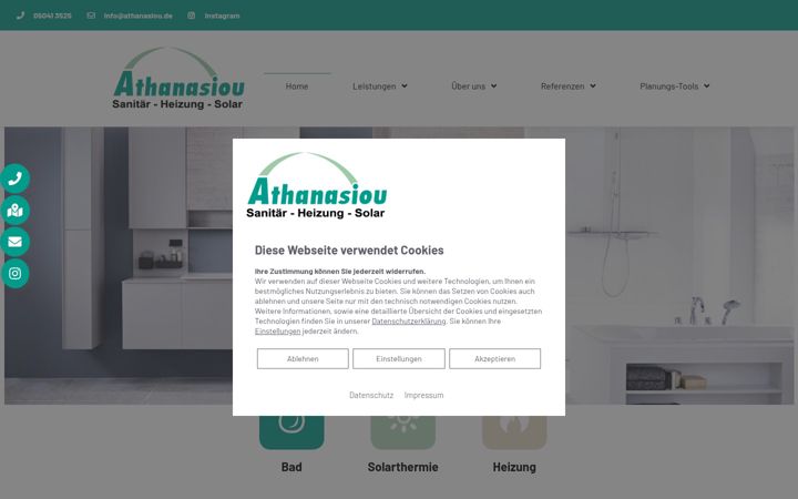 Screenshot of athanasiou.de