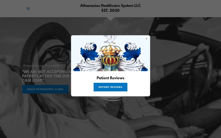 Screenshot of athanasiushc.com