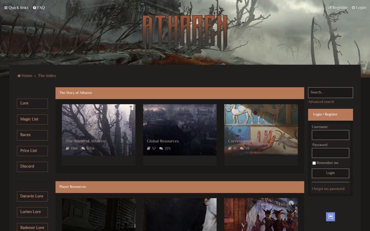 Screenshot of atharen.com