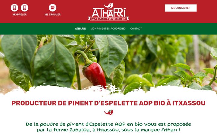 Screenshot of atharri.fr