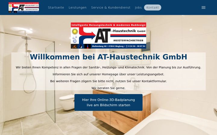 Screenshot of athaustechnik.de