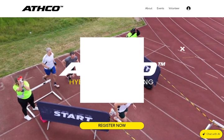Snímek obrazovky athco.events