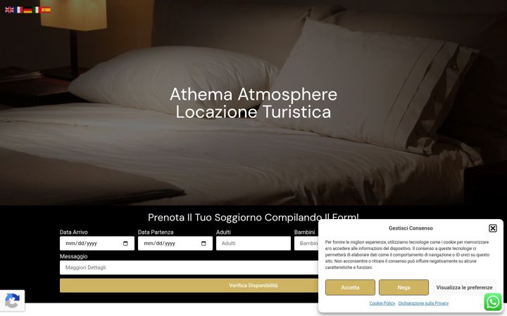 Screenshot of athemaatmosphere.it