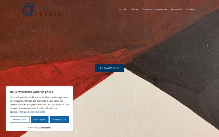Screenshot of athemys.fr