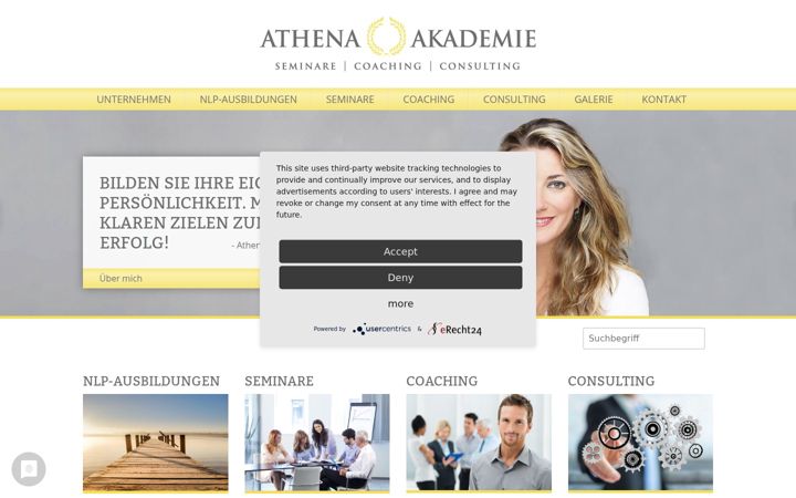 Screenshot of athena-akademie.de