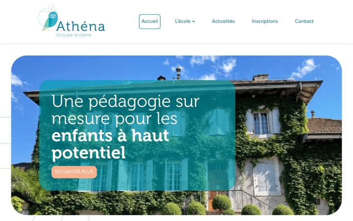 Screenshot of athena-groupe.com