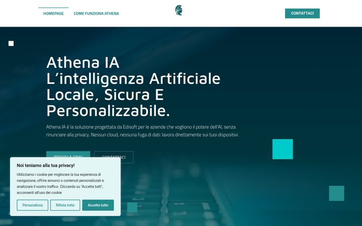 Kuvakaappaus sivustosta athena-ia.it