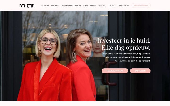 Screenshot of athena-opwijk.be