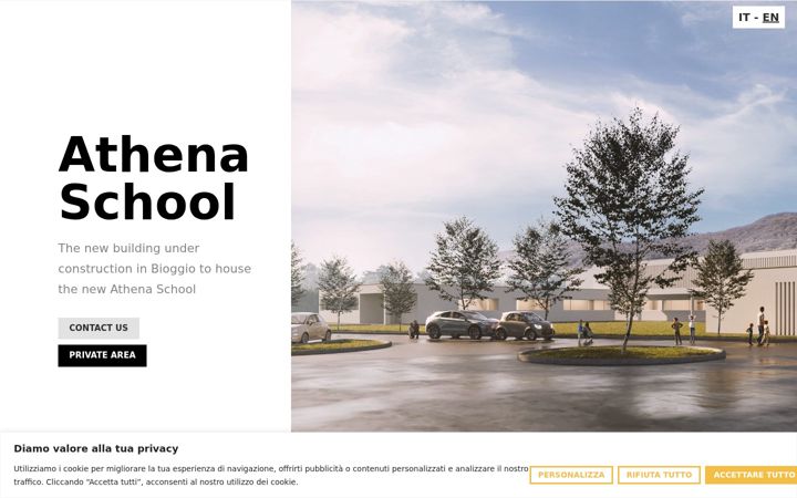 Screenshot ta' athena-school.ch