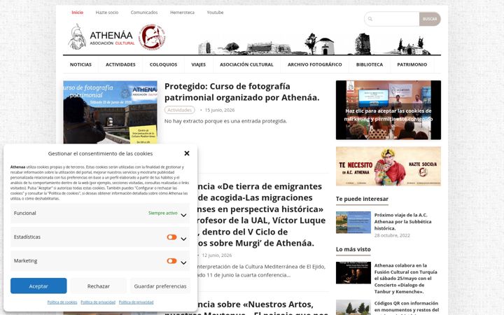 Screenshot of athenaa.es
